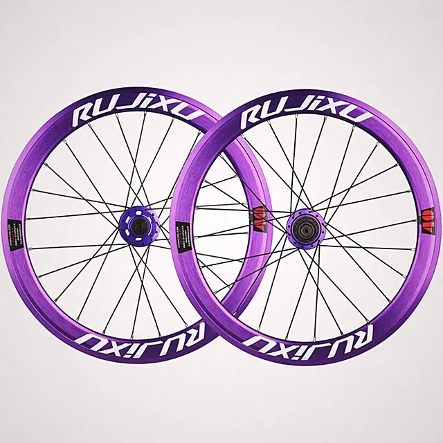 20-Inch Folding Bicycle Aluminum Alloy Wheelset Double-Walled Disc Brake Wheels