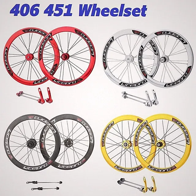 20inch 406 451 BMX Wheelset Disc Brake 100*135mm Folding Bike Double Wall Wheels