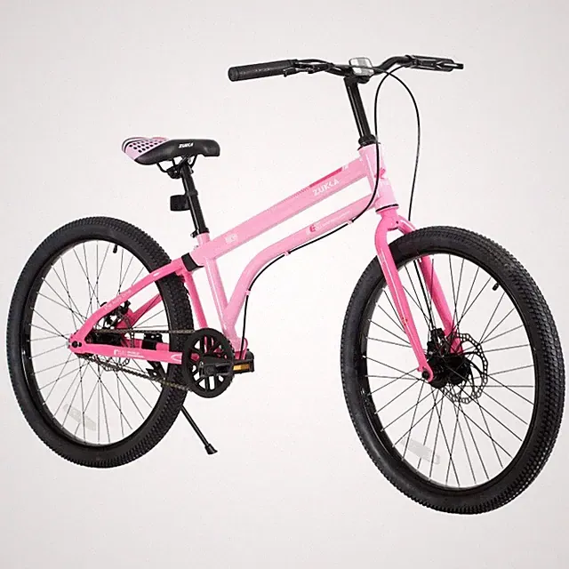 24" Kids Bike Single Speed Dual Disc Brakes,Lightweight Steel Frame for Ages 10+