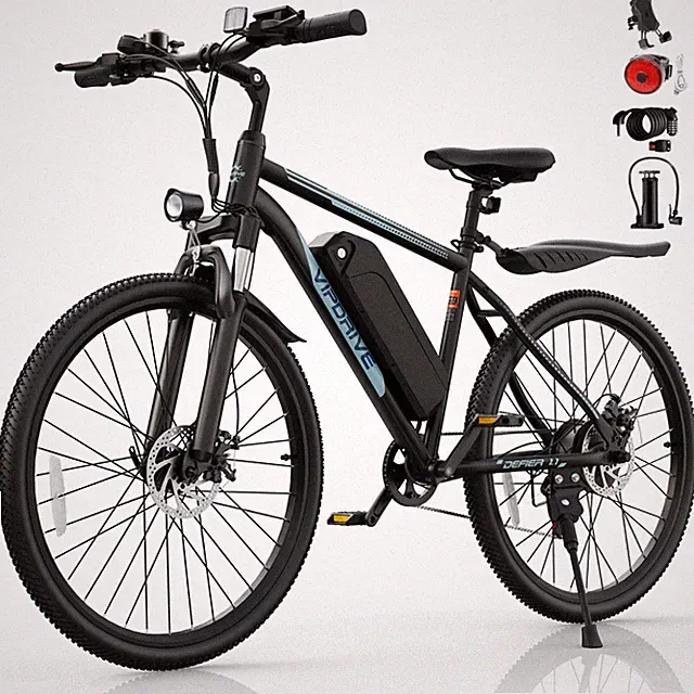 26" Electric Bike 48V Peak 750W E-Bike Dual Disc Brakes E-Citybike for Adults