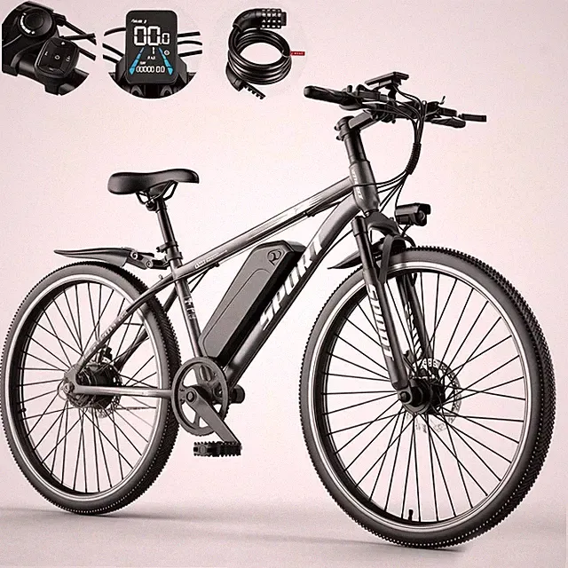 Adult Ebike 26" 1500W Electric Bicycle, 25MPH 65Miles Range, Dual Brake ebike