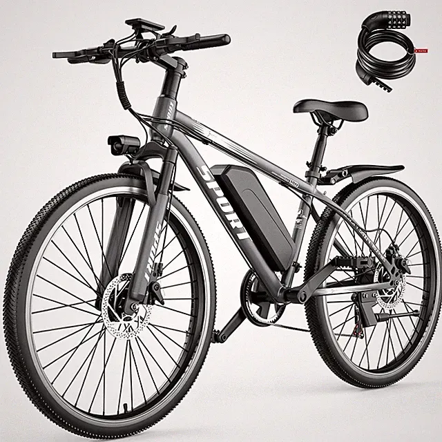 ASKGO 1500W Electric Bike for Adult E bike 25 MPH 65 Mile 26" Dual Brakes 48V US