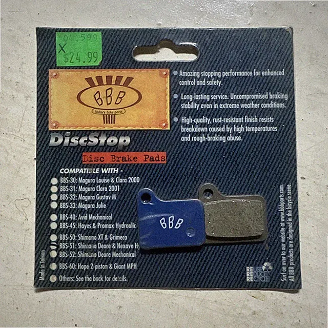 BBB Bbs-51 Brake Pads Shimano Deore & Nexave Hydraulic Disc Bike Bicycle Replace