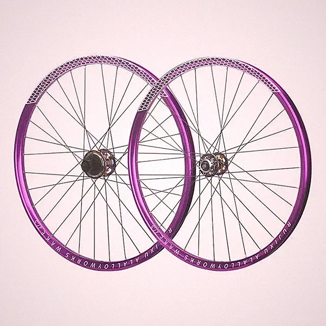 DH MTB Bicycle Off-road Wheelset Double Layer Three Teeth Disc Brake Wheels