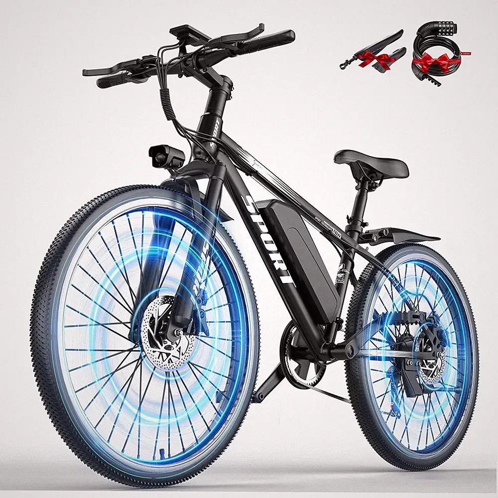 Electric Bike for Adults 1500W 26" Ebike, 25 MPH & 65 Miles , 7-Speed Dual Brake