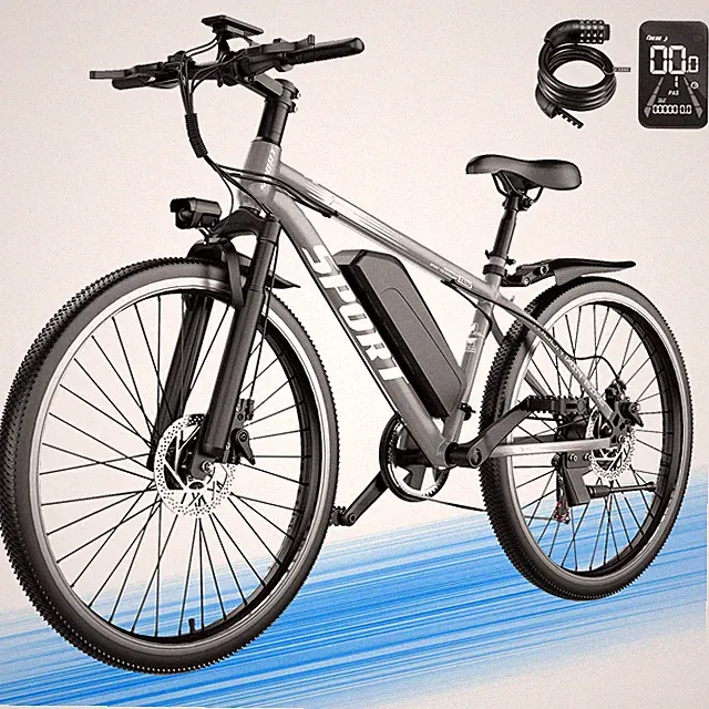 Electric Bike for Adults Teens 1500W 26" Ebike, 25MPH & 65 Miles , Dual Brake US