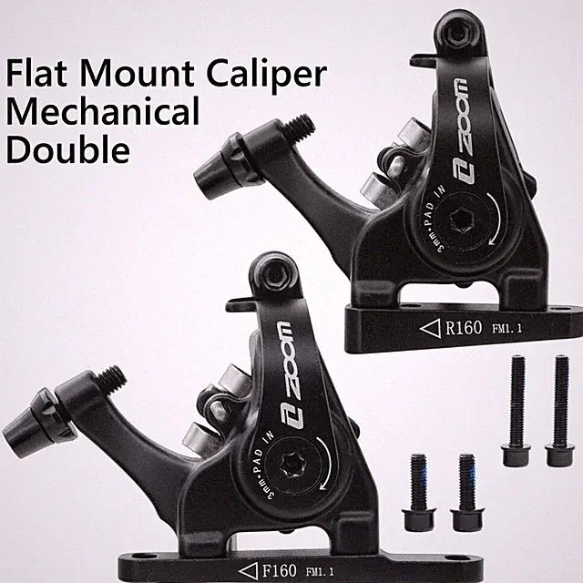 Road Gravel Bike Flat Mount Caliper Double Piston Bilateral Drive Disc Brake