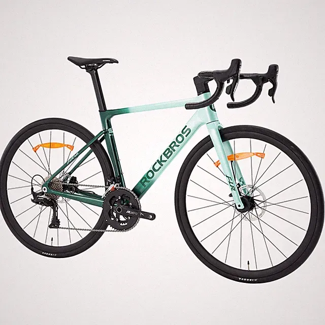 ROCKBROS FLR-W3 700C Road Bicycle,20 Speed Aluminum Frame Double Disc Brakes L