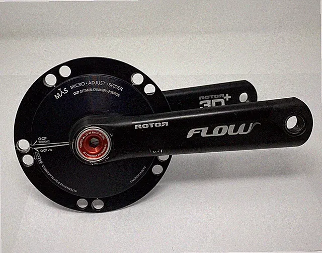ROTOR Flow 3D+ 172.5mm Crankset (no rings) - 30mm Spindle