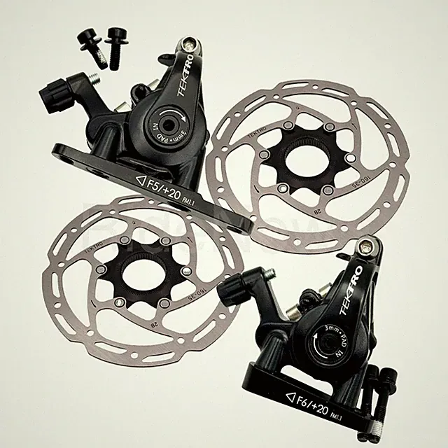 TEKTRO MD-C550 Disc Brake Set Flat Mount Mechanical 160mm Rotors Road Gravel